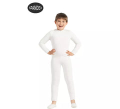 Mono interior de spandex Blanco para niños