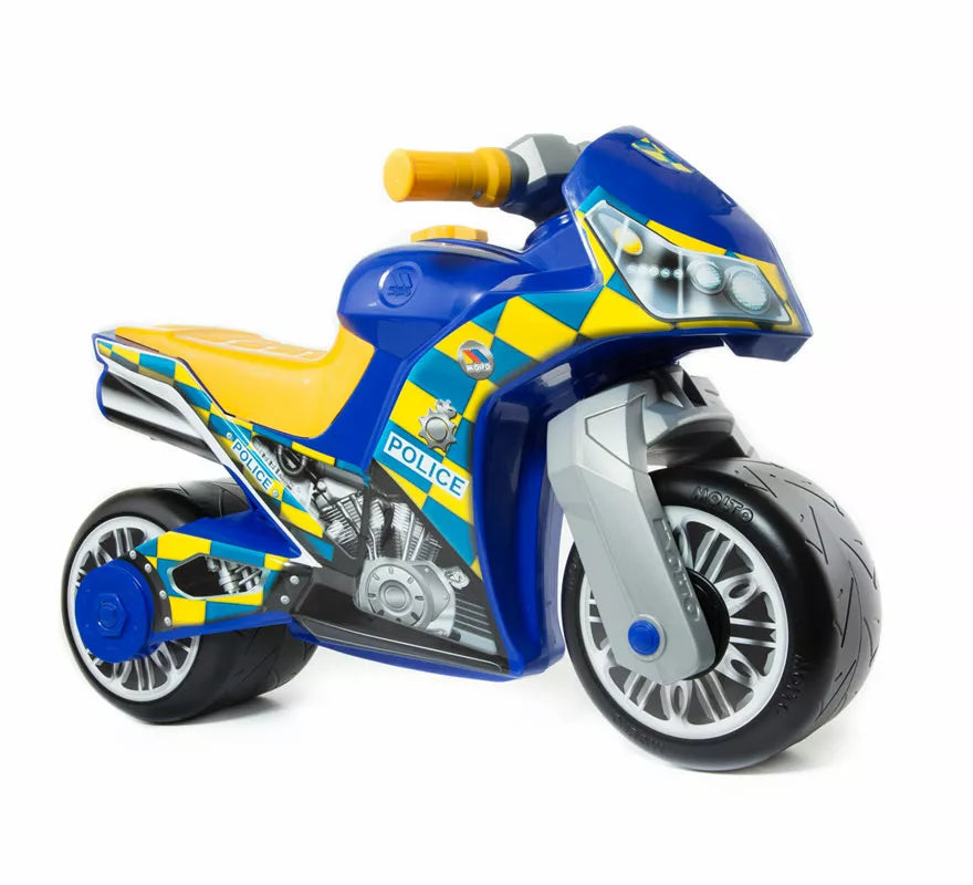Translation missing: es.Moto Correpasillos Policía azul