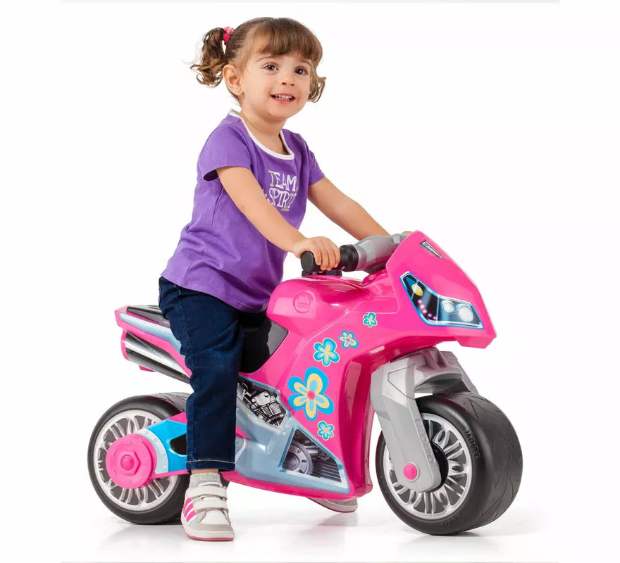 Translation missing: es.Moto Correpasillos rosa para niña