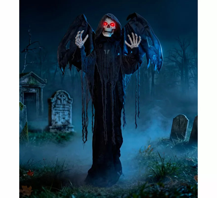 Translation missing: es.Muerte Ángel negro con Luz, Sonido y Movimiento de 120x18x170 cm