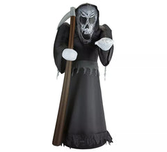 Muerte Auto Hinchable de Halloween con Iluminación de 122 cm