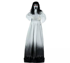 Mujer Zombie con Luz de Sonido y Movimiento de 180 cm