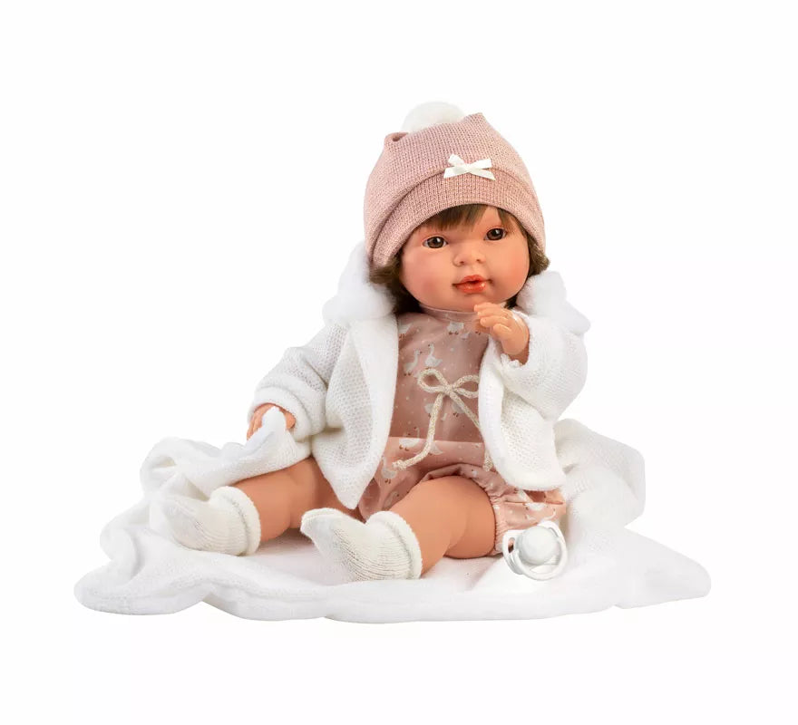 Translation missing: es.Muñeca Carla Llorona de 42 cm con Mantita y Conjunto