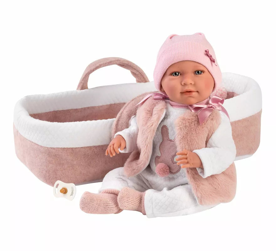 Muñeca Mimi Llorona de 42 cm con Capazo