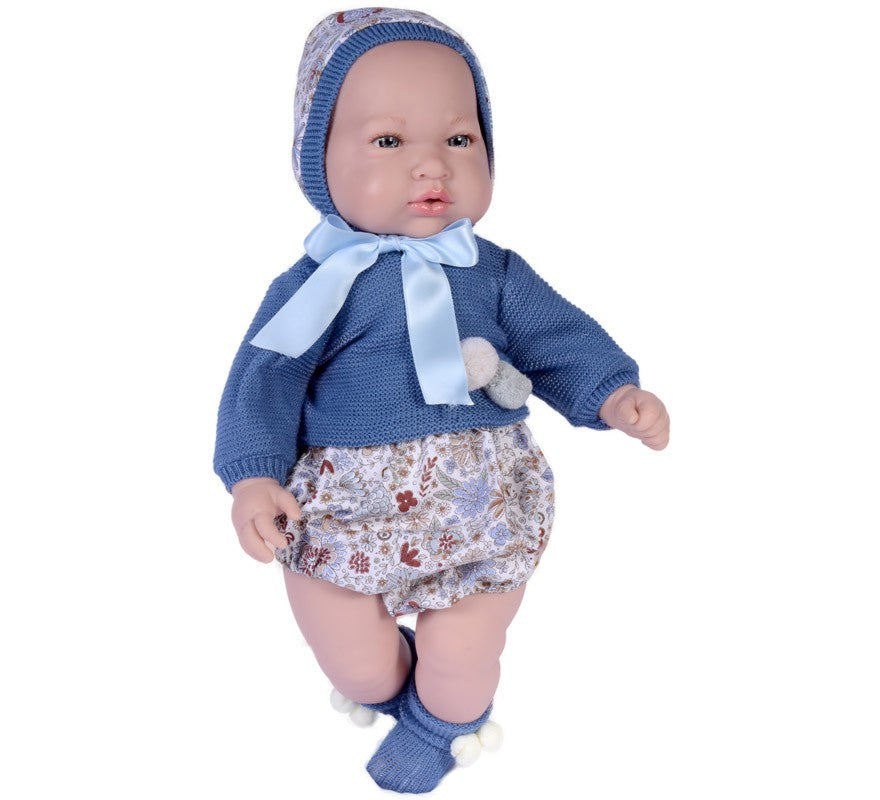 Translation missing: es.Muñeca Reborn Alex con vestido azul marino de 45 cm
