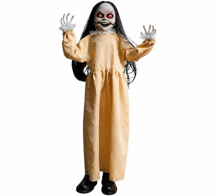 Muñeca Terrorífica con Luz, Sonido, Movimiento y Sensor de 116 cm