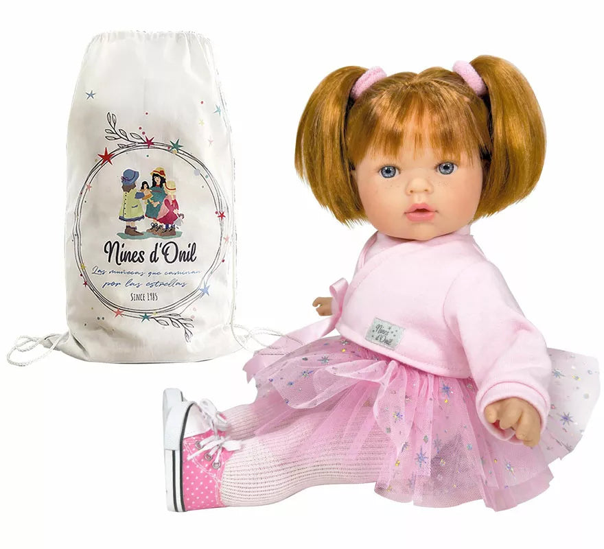 Translation missing: es.Muñeca Tita Star Pelirroja Bailarina rosa de 45 cm
