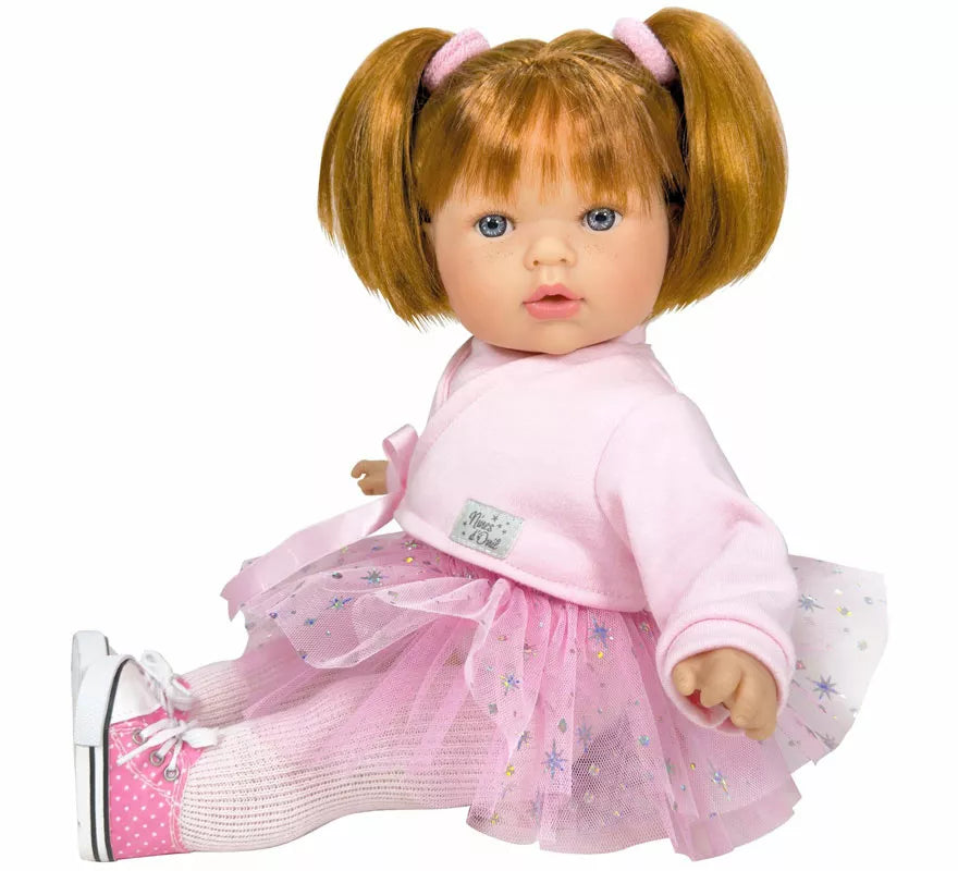 Translation missing: es.Muñeca Tita Star Pelirroja Bailarina rosa de 45 cm