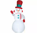 Muñeco de Nieve Sonriente Hinchable con LED de 302 cm
