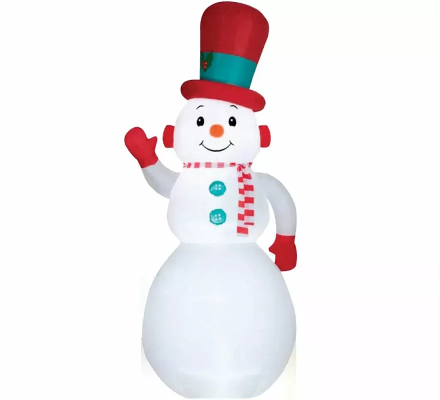 Translation missing: es.Muñeco de Nieve Sonriente Hinchable con LED de 302 cm