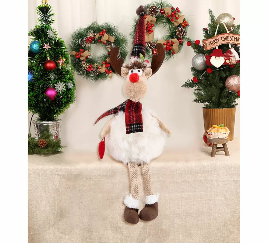 Muñeco Oveja Navidad con Corazón Sentado de 27 cm