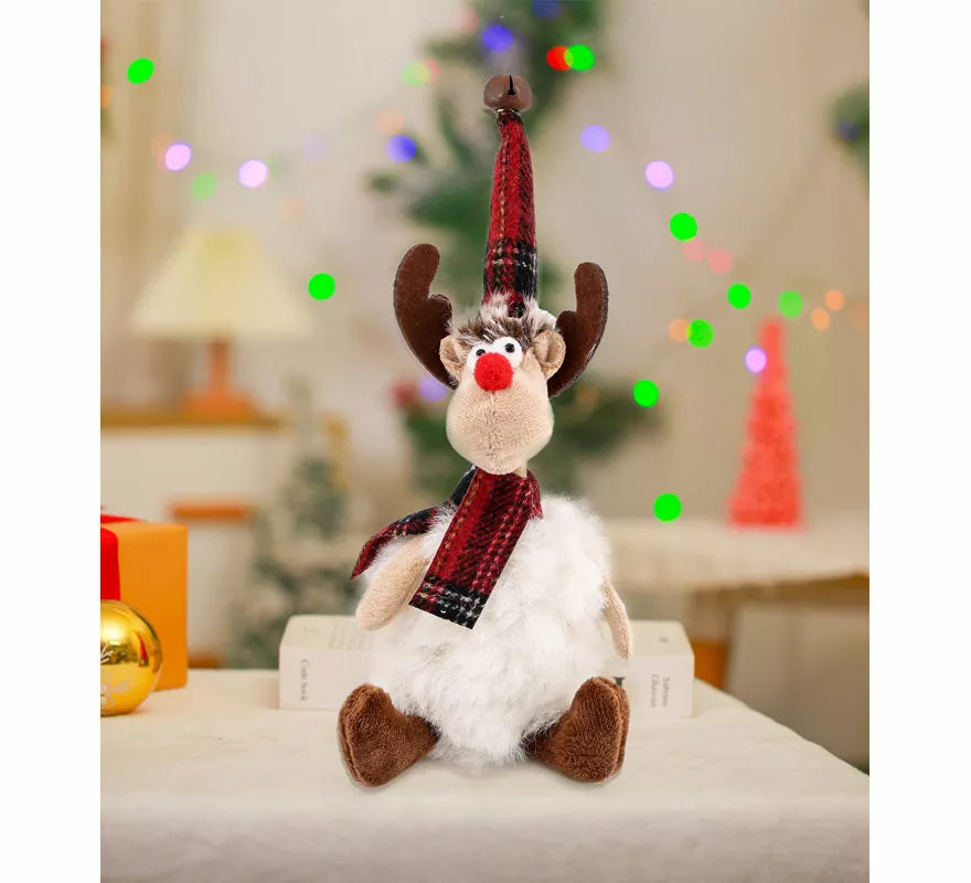 Translation missing: es.Muñeco Oveja Navidad Sentado de 23 cm