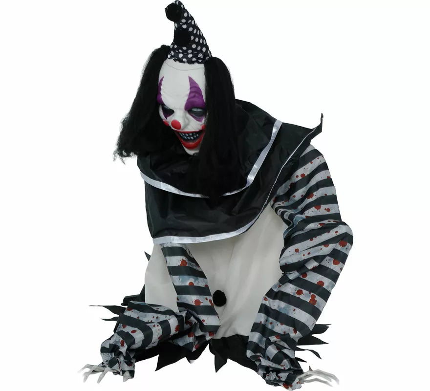 Muñeco Payaso Terror con Luz, Sonido y Movimiento de 105 cm
