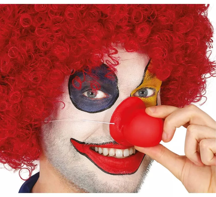Nariz de Payaso roja de Látex con sonido