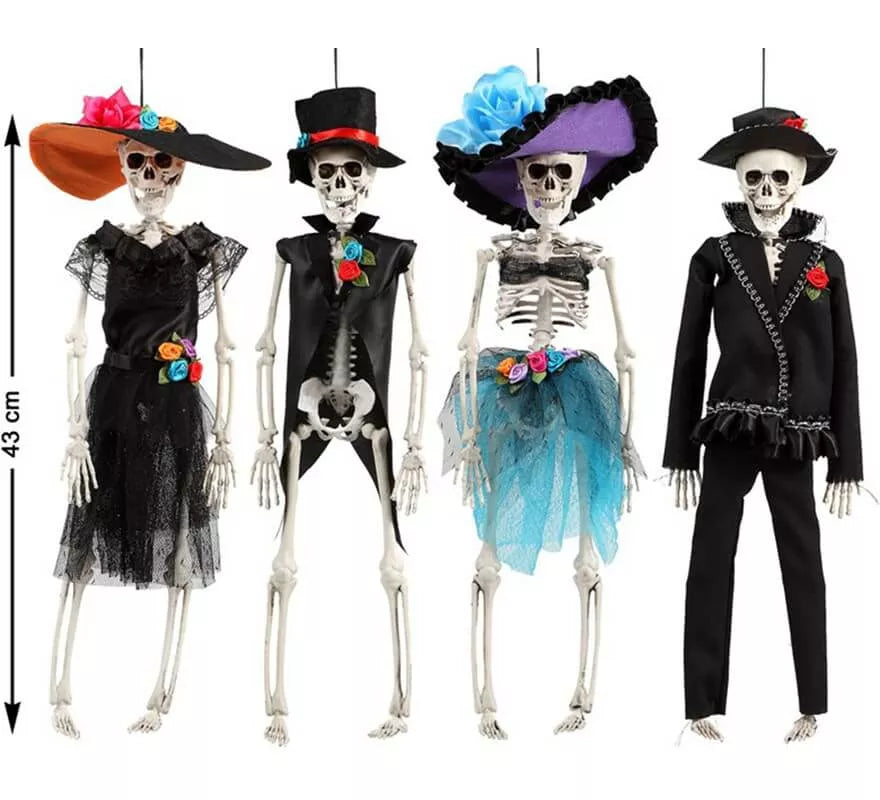 Translation missing: es.Novio y Novia Cadáver colgante en 4 modelos surtidos 43 cm