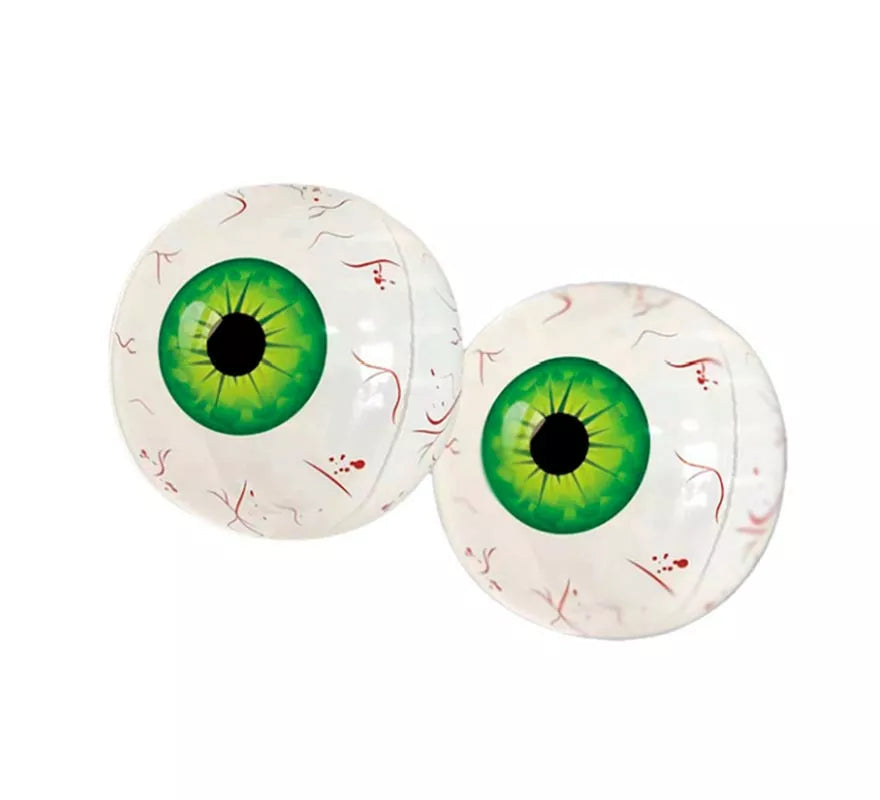 Translation missing: es.Ojos Hinchables 2 piezas verdes de 55 cm