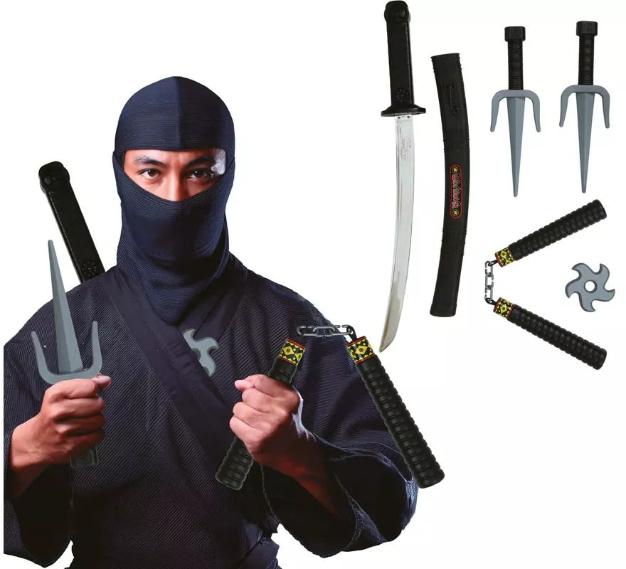 Translation missing: es.Pack 5 Armas Ninja de Plástico de Juguete