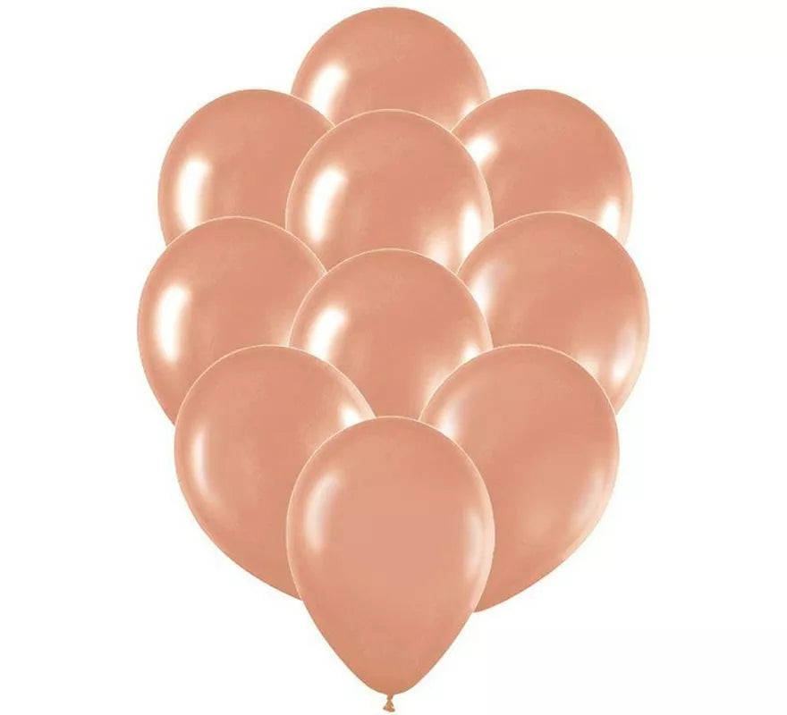 Translation missing: es.Pack de 10 Globos de Látex color rosa vintage de 25 cm