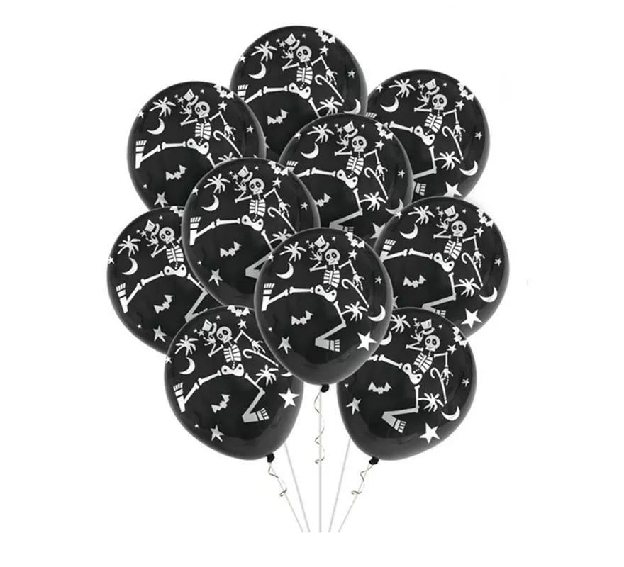 Translation missing: es.Pack de 10 Globos Esqueleto de 30 cm