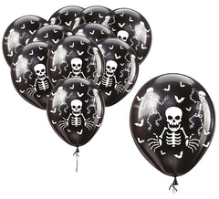 Pack de 10 Globos Esqueletos de 30 cm