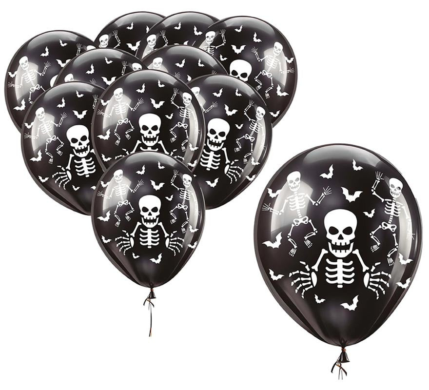 Translation missing: es.Pack de 10 Globos Esqueletos de 30 cm