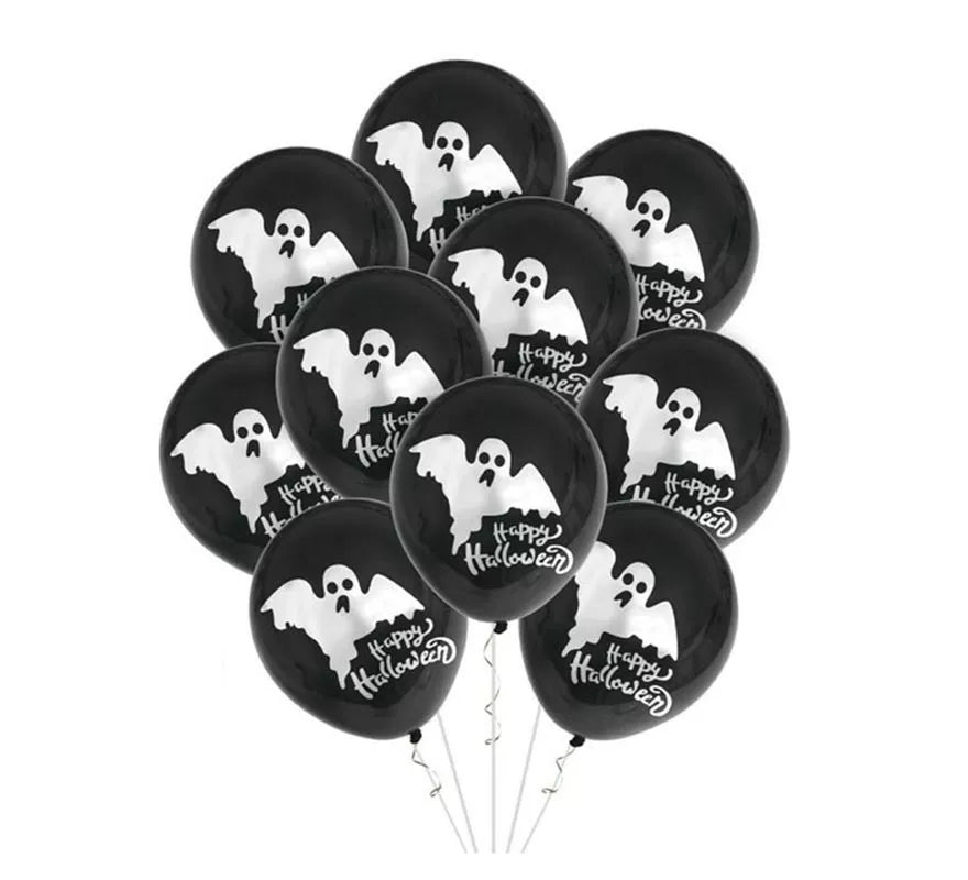 Translation missing: es.Pack de 10 Globos Fantasma de 30 cm
