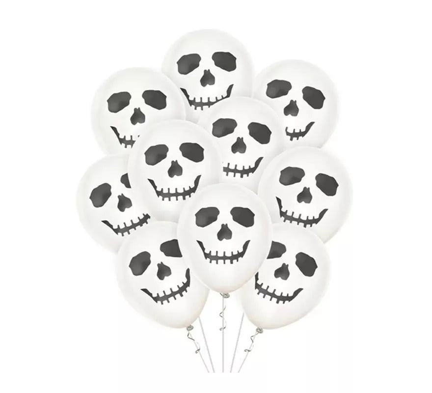 Translation missing: es.Pack de 10 Globos Fantasma Feliz de 30 cm