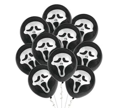 Pack de 10 Globos Fantasma Scream de 30 cm