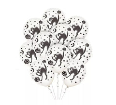 Pack de 10 Globos Gatos negros de 30 cm