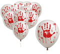 Pack de 10 Globos Mano de Sangre de 30 cm