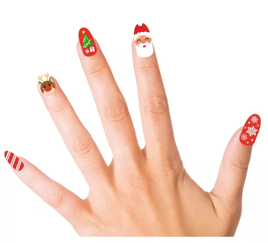 Translation missing: es.Pack de 10 Uñas Figuras Navideñas con adhesivo