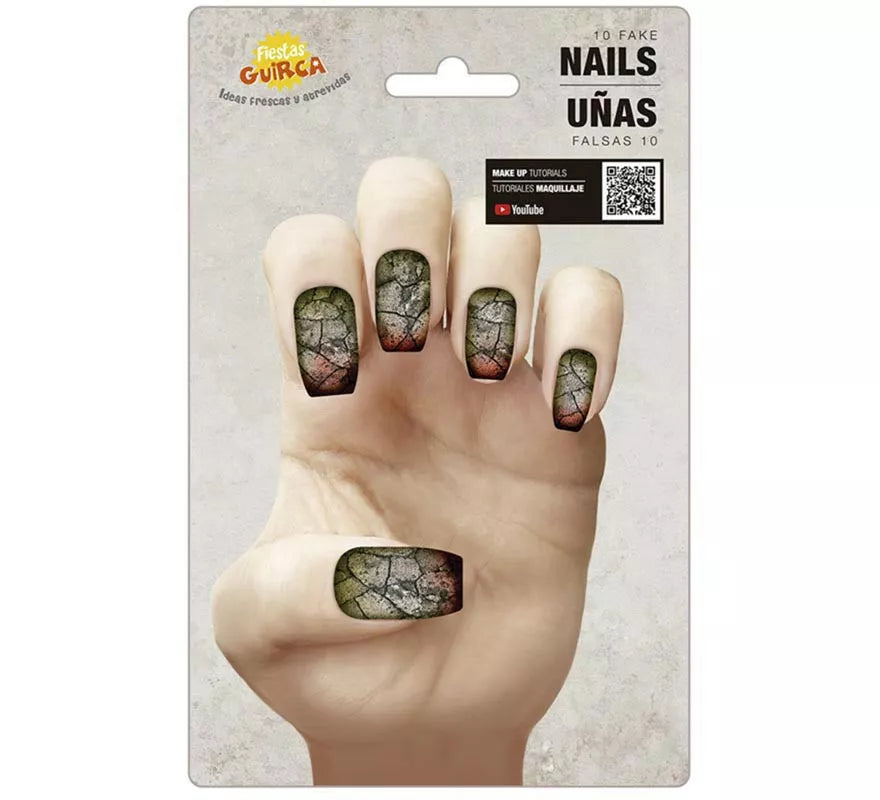 Translation missing: es.Pack de 10 Uñas Zombie con pegamento