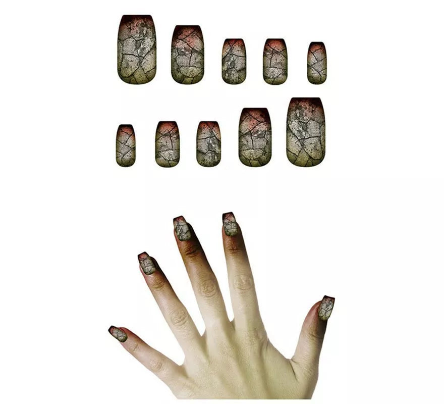 Translation missing: es.Pack de 10 Uñas Zombie con pegamento