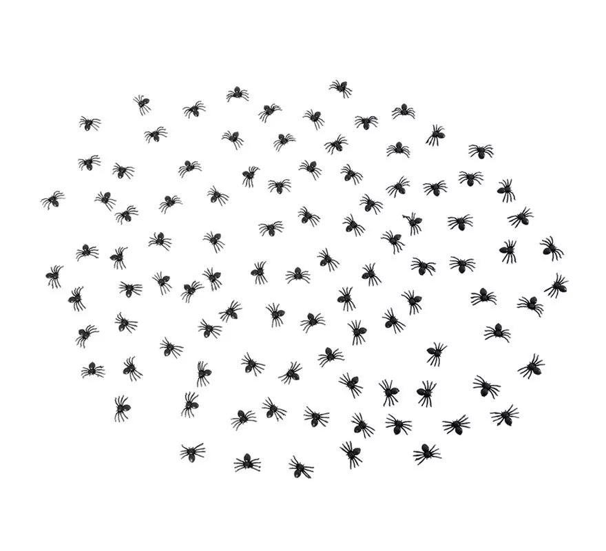 Pack de 100 Arañas de 1,5x2 cm