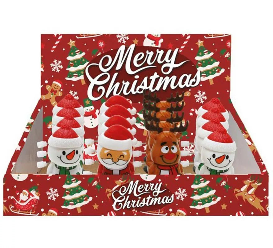 Translation missing: es.Pack de 12 Muñecos Navidad andantes en modelos surtidos de 6,5 cm