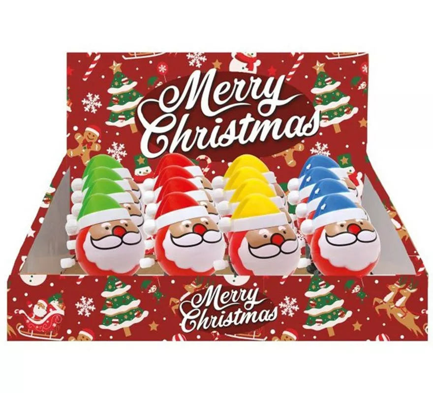 Pack de 12 Papás Noeles Saltarines de 6,5 cm