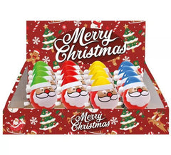 Pack de 12 Papás Noeles Saltarines de 6,5 cm