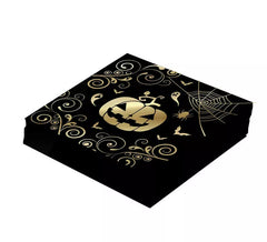 Pack de 12 Servilletas Calabaza Oro de 33X33 cm