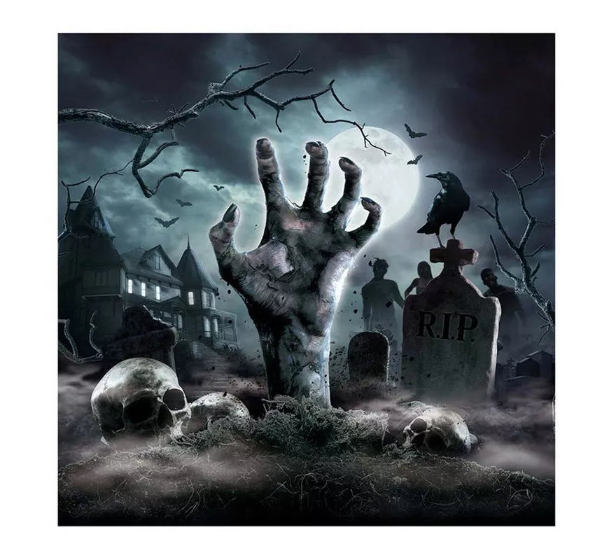 Translation missing: es.Pack de 12 Servilletas Cementerio de 33X33 cm