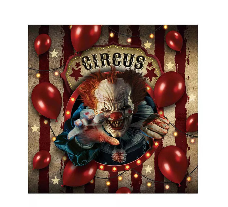 Pack de 12 Servilletas Payaso de 33X33 cm