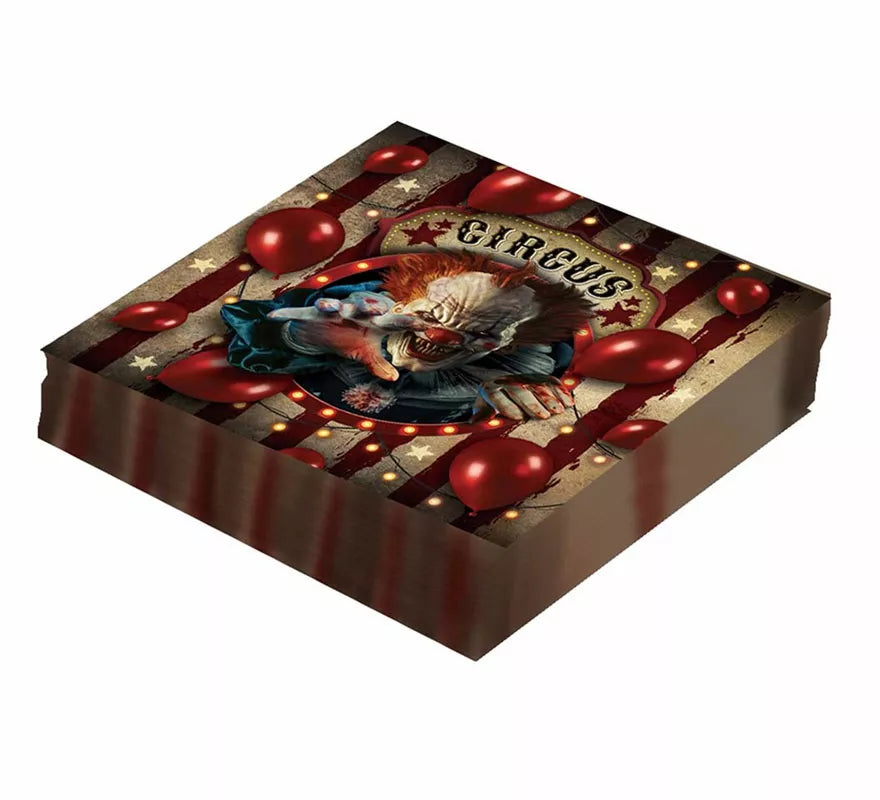 Translation missing: es.Pack de 12 Servilletas Payaso de 33X33 cm