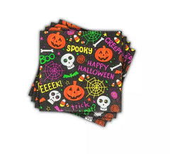 Pack de 12 Servilletas Spooky Halloween Print de 33x33 cm