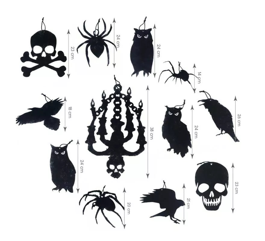 Translation missing: es.Pack de 12 Siluetas Halloween de decoración