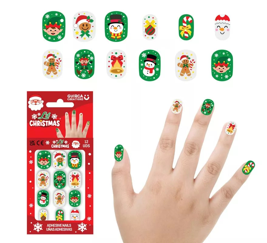 Translation missing: es.Pack de 12 Uñas Adhesivas de Elfos para niña