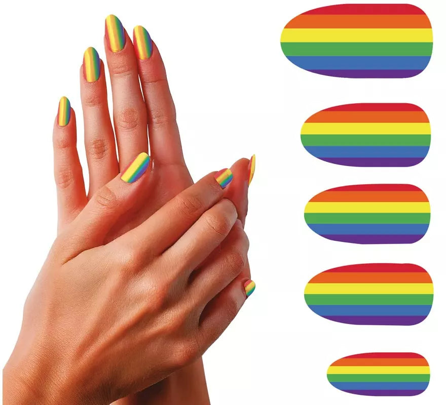 Translation missing: es.Pack de 12 Uñas Arcoíris con Pegamento