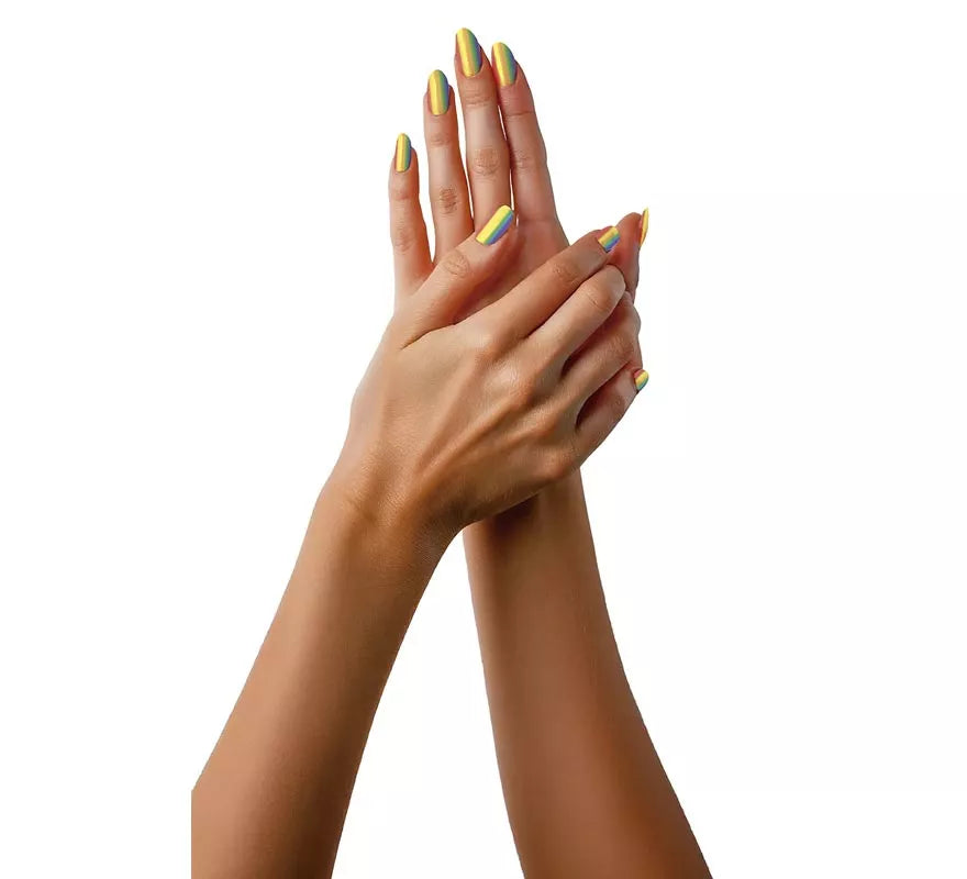Translation missing: es.Pack de 12 Uñas Arcoíris con Pegamento