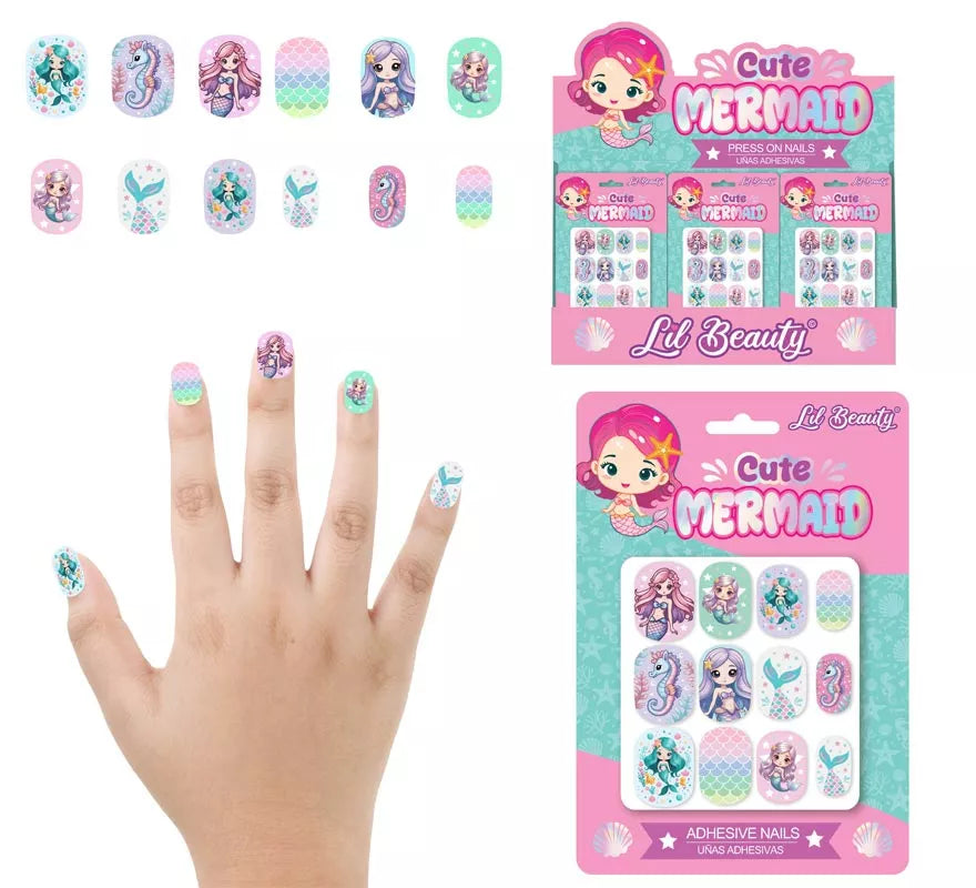 Translation missing: es.Pack de 12 Uñas de Sirenas para niña