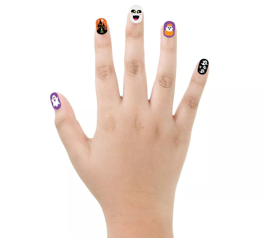 Translation missing: es.Pack de 12 Uñas Fantasma con Adhesivo Infantil