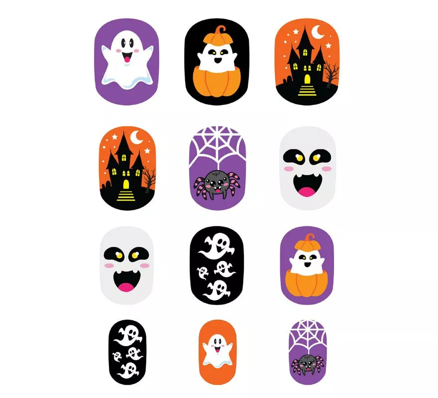 Translation missing: es.Pack de 12 Uñas Fantasma con Adhesivo Infantil