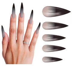 Pack de 12 Uñas largas Góticas